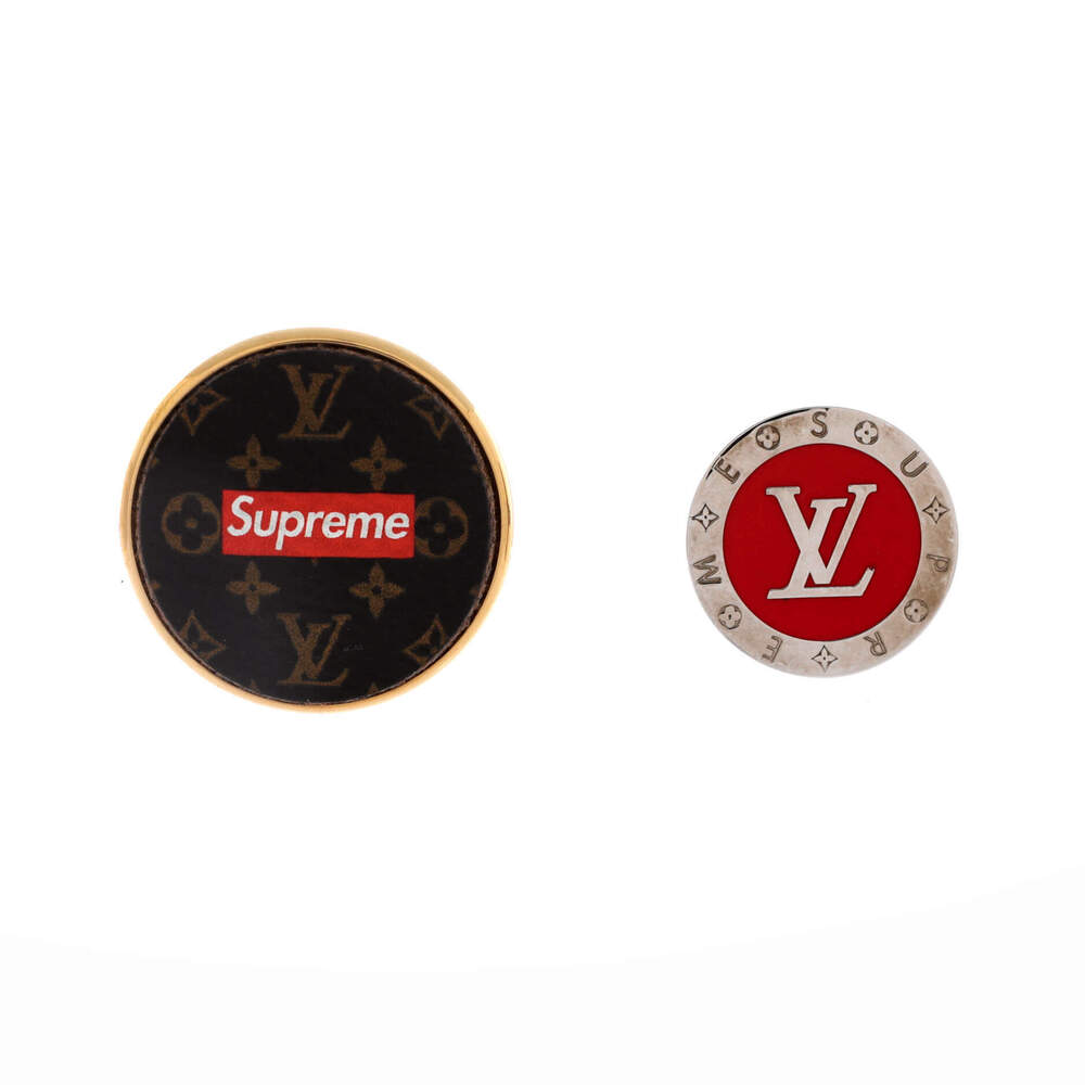 Louis Vuitton Supreme Pin Set Brooch